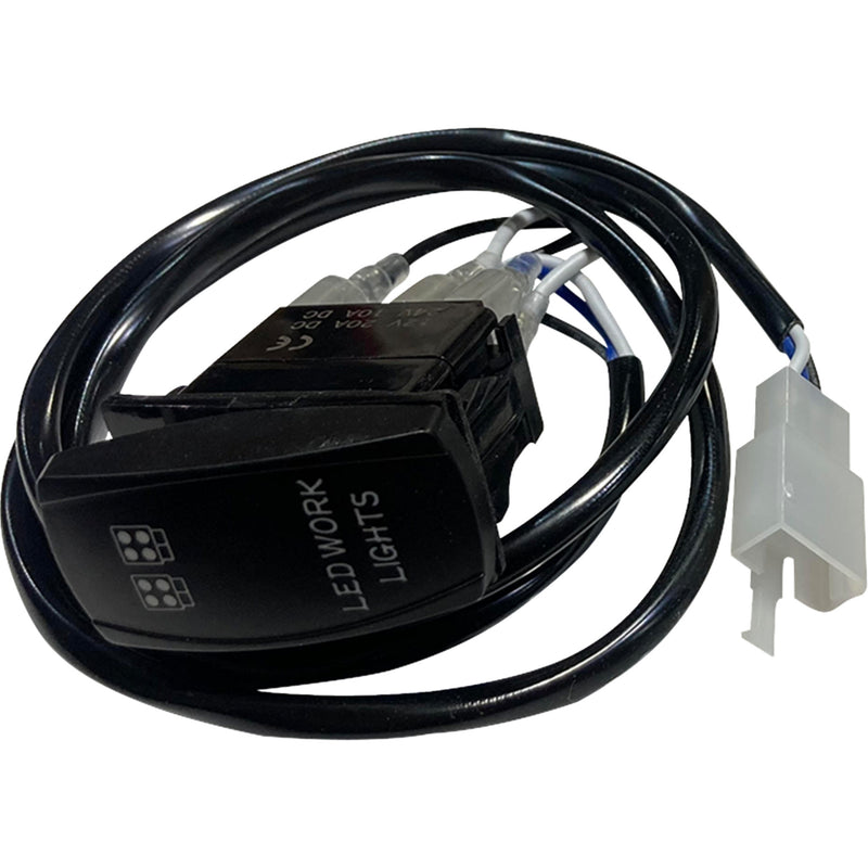 BRITE-LITES 0616-0431 BL-WHSW2 Harness Rocker Switch w/ Connector - Cube Light