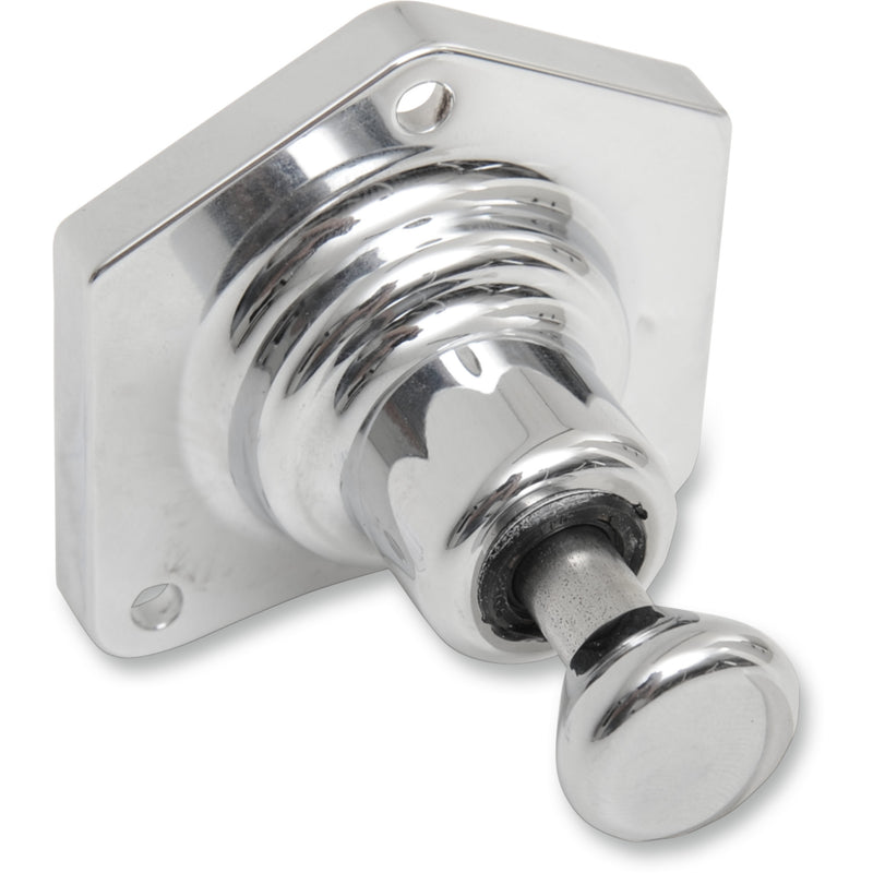 TERRY COMPONENTS 2110-0382 550003 Solenoid End Cover with Starter Button Solenoid End Cover - Starter Buttons - Chrome