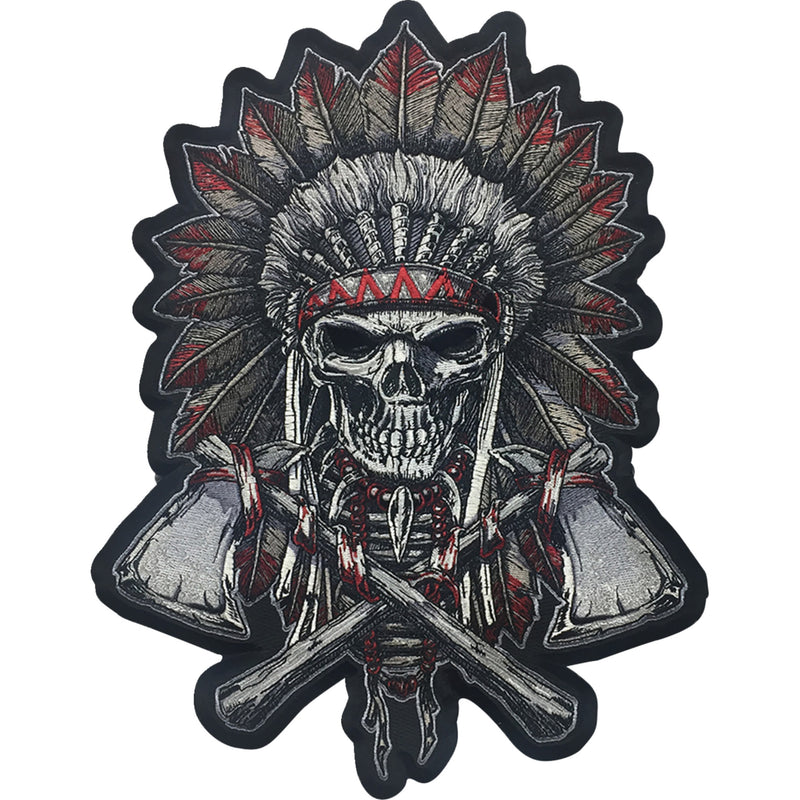 LETHAL THREAT 2840-0184 LT30226 Renegade Skull Embroidered Patch large