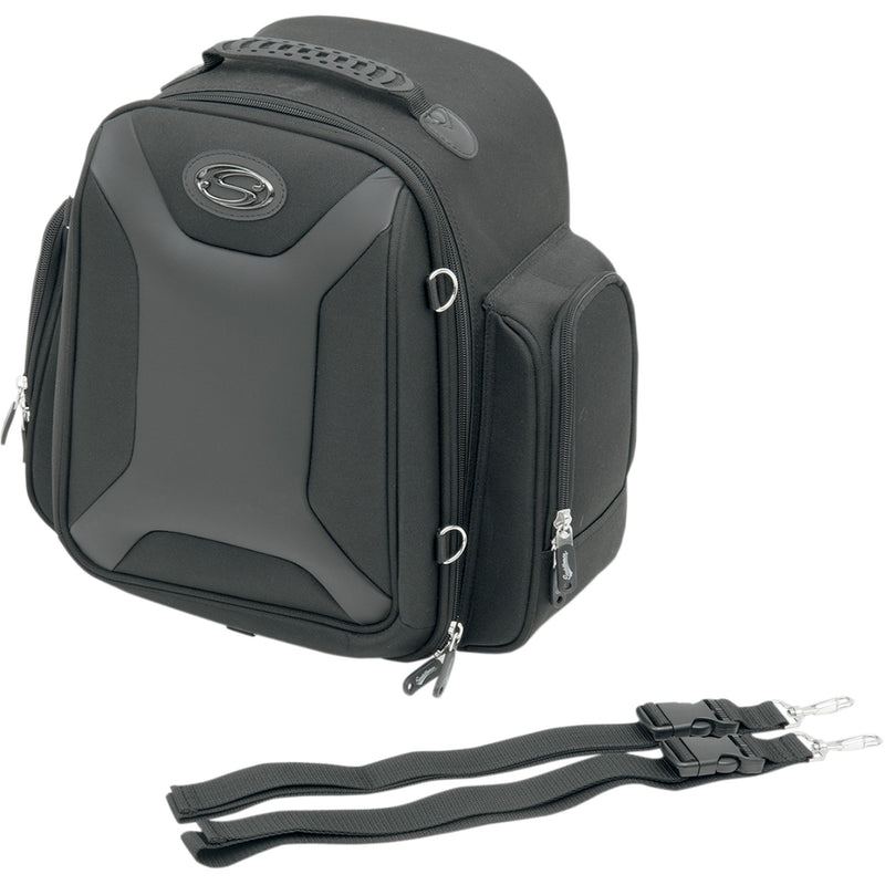 SADDLEMEN 3515-0139 EX000689 FTB1500 Sport Sissy Bar Bag Sport Sissy Bar Bag - Black