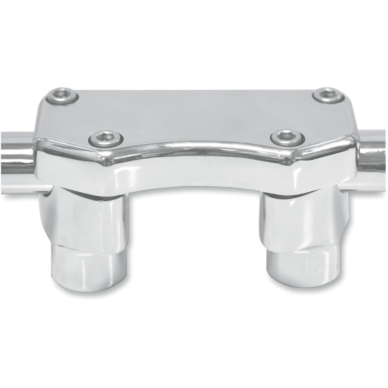 DRAG SPECIALTIES 0602-0453 Handlebar Riser & Top Clamp Kit 1-1/2" - buffalo - chrome