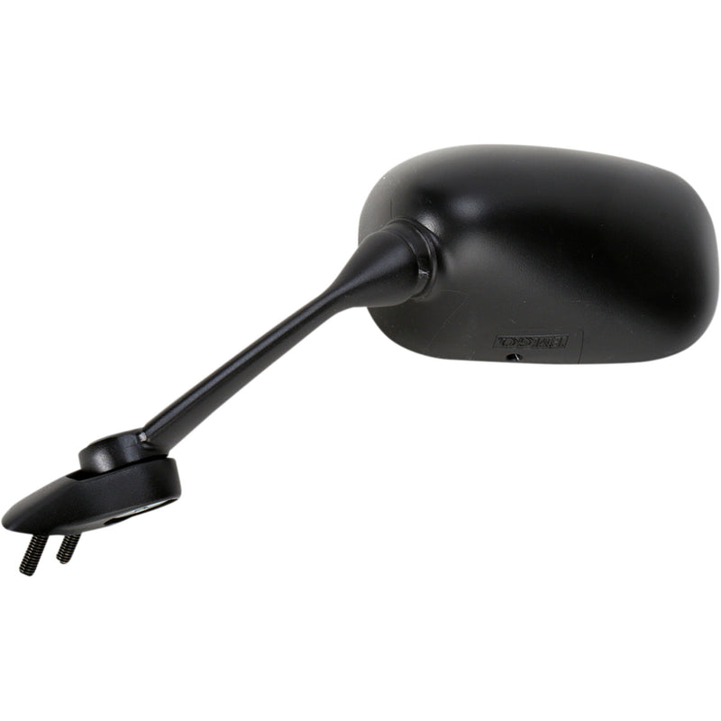 EMGO 0640-0682 20-37482 OEM-Style Replacement Mirror Mirror - Side View - Rectangle - Black - Left