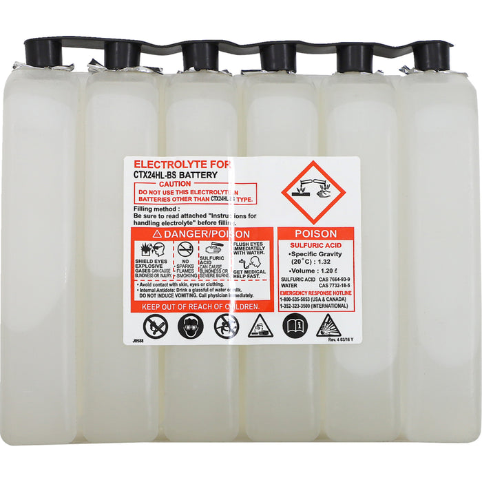 DRAG SPECIALTIES 2113-0212 AGM Maintenance-Free Battery AGM Battery - YTX24HLBS