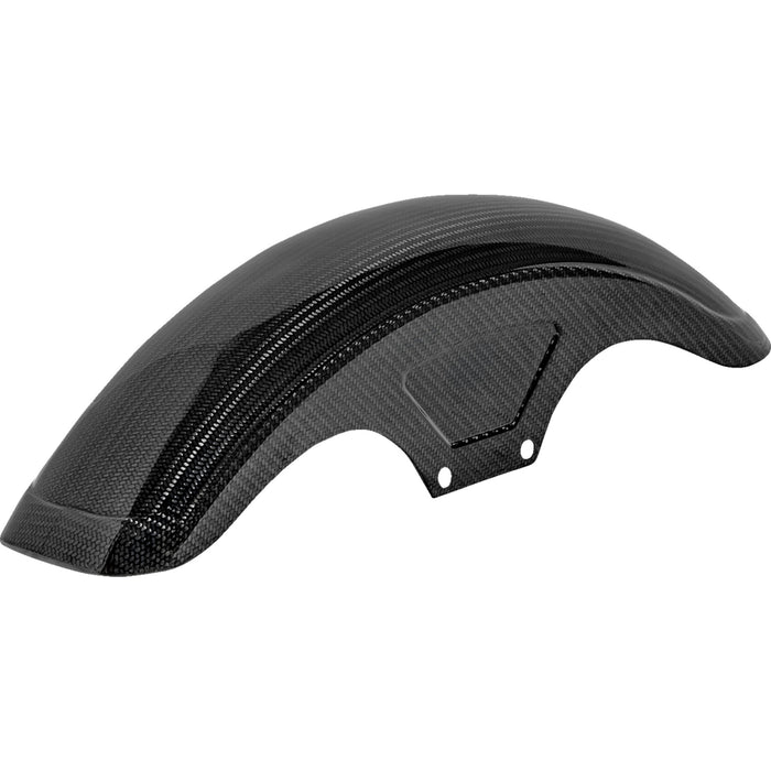 SADDLEMEN 1401-1108 CF-8-0003 Carbon Fiber Front Fender Front Fender - Carbon Fiber/Gloss - Dyna/Sportster