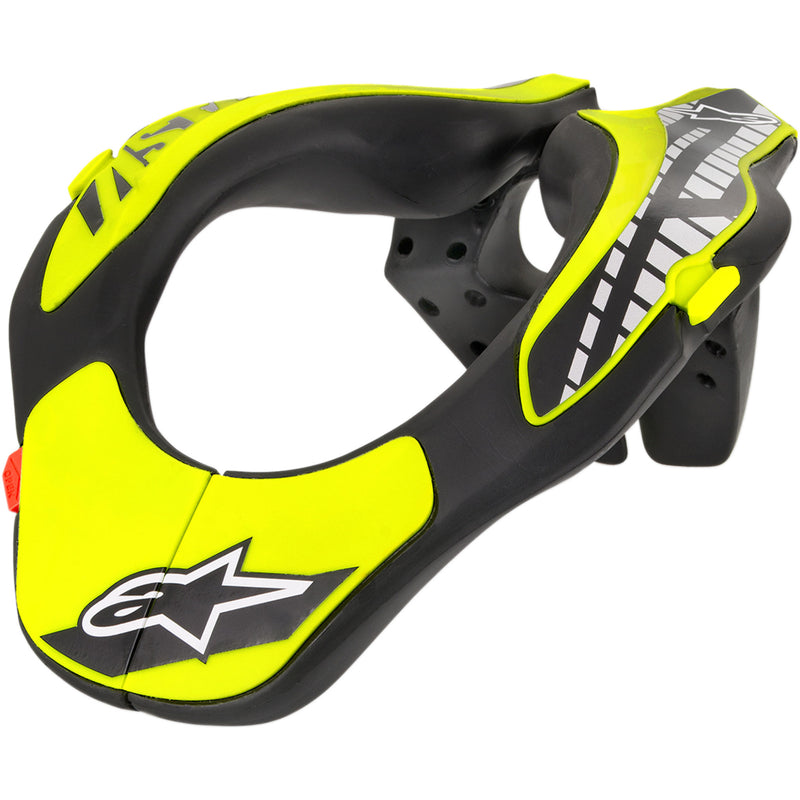 ALPINESTARS 2707-0113 6540118-155-OS Youth Neck Support black/yellow fluo - one size