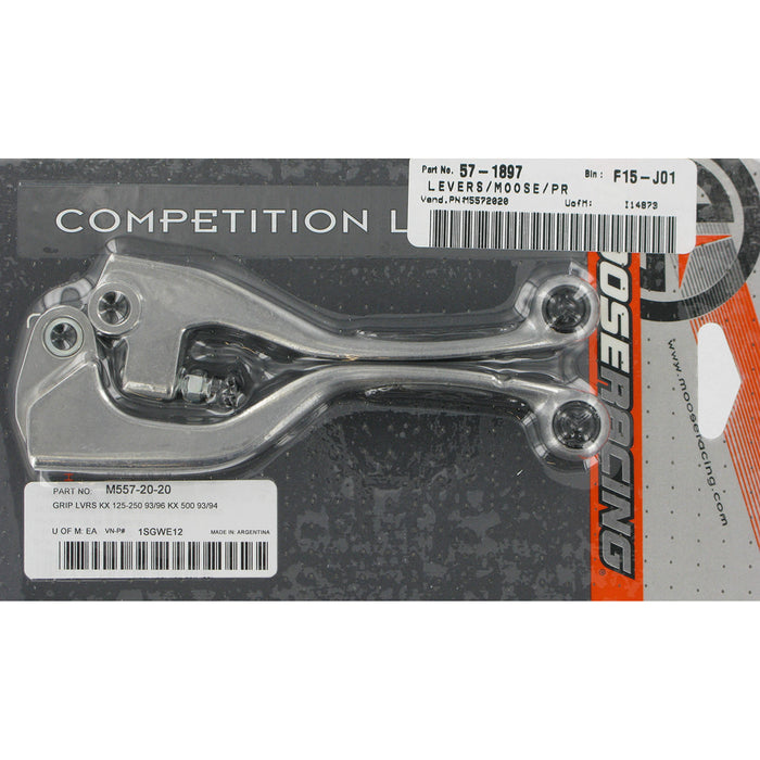 MOOSE OFFROAD M557-20-20 1SGWE12 Competition Lever Lever Set - Competition - Black