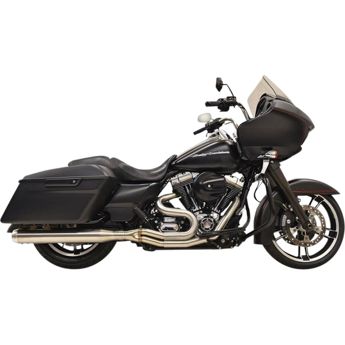 BASSANI XHAUST 1800-2174 1F18SS Road Rage III Long 2:1 Touring Exhaust - Stainless Steel - Straight Can