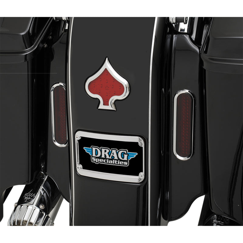 KLOCK WERKS 2030-0803 KWS-01-0088-C The One Rear Fender Lighted License Frame - Lighted License Plate Frame - Chrome