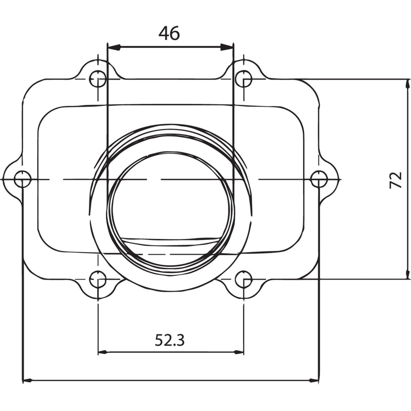 Kimpex Mounting Flange - 104585 Ski-Doo Snowmobiles 2003-2007
