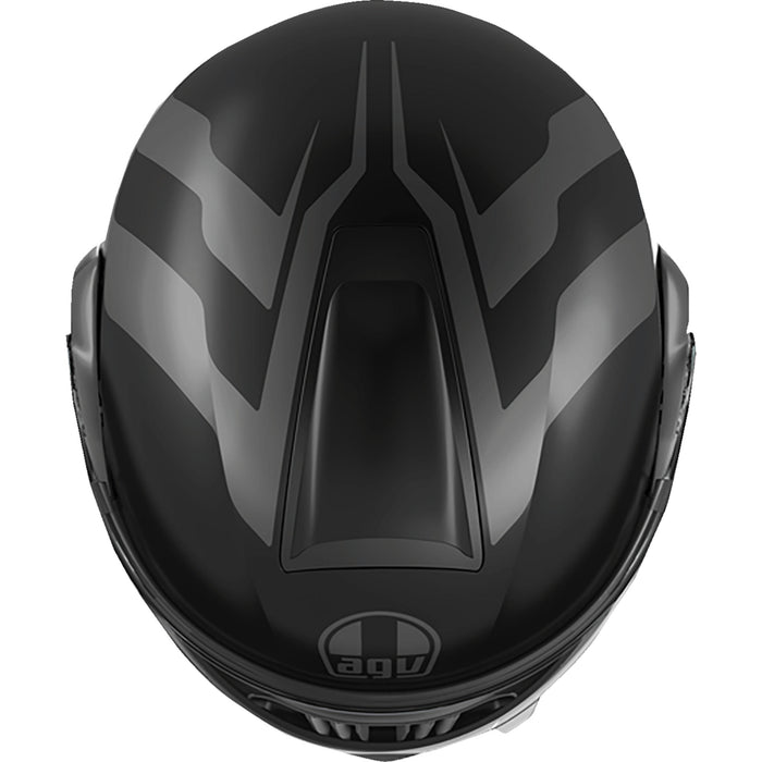 AGV 0100-2402 2118296002005L Streetmodular Resia Helmet Streetmodular Helmet - Resia - Matte Black/Gray - Large