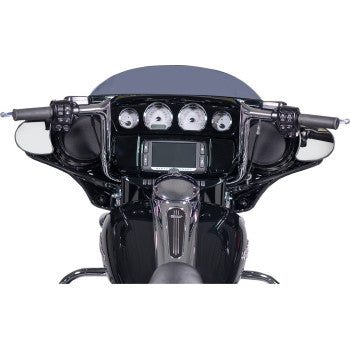 FAT BAGGERS INC. 0601-4748 905012 1-1/4" EZ Install Pointed Top Handlebar - 12" - Chrome