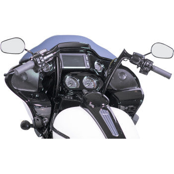 FAT BAGGERS INC. 0601-4765 906012-B 1-1/4" EZ Install Pointed Top Handlebar - 12" - Black