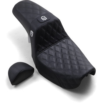 SADDLEMEN 0803-0630 SC80604DBKRT Pro Series SDC Performance Grip Seat - Gripper - Lumbar