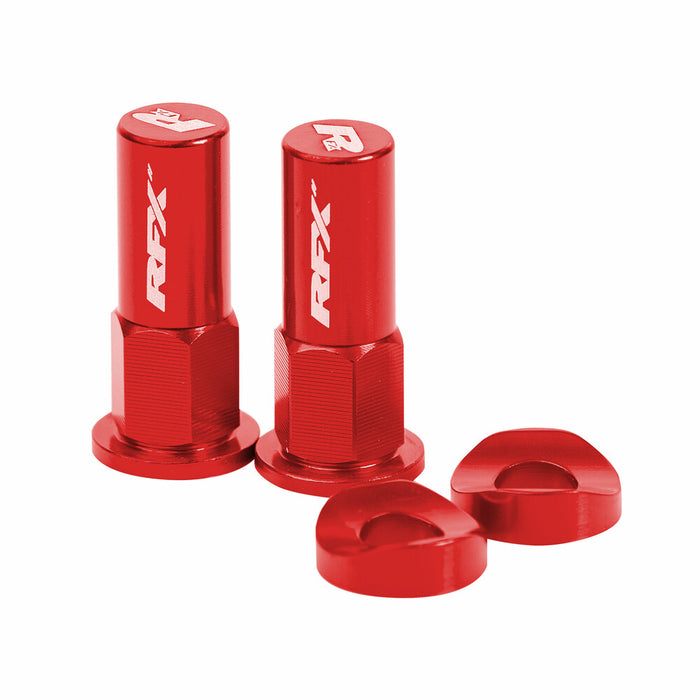 Rfx 739-1070 FXRL 90000 99RD RIM LOCK NUTS & WASHERS 2PCS RED
