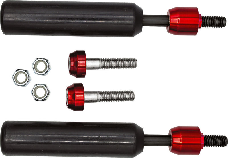 Santoro Fabworx SF50001 Shock Mount Sliders Black Dyna For Harley Motorcycles 2009-2017