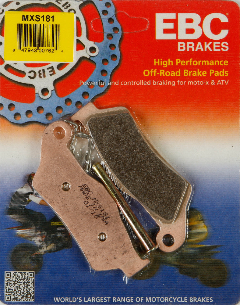 EBC Brake Pads - MXS181 For Husaberg Dirt Bikes 1993-2012 | ATK Dirt Bikes 1997-1999 | TM Dirt Bikes 2002-2008 | Aprilia Futura 2001-2005