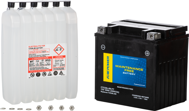 Fire Power 49-3036 CTX30L-BS-FT BATTERY CTX30L-BS-FT MAINTENANCE FREE