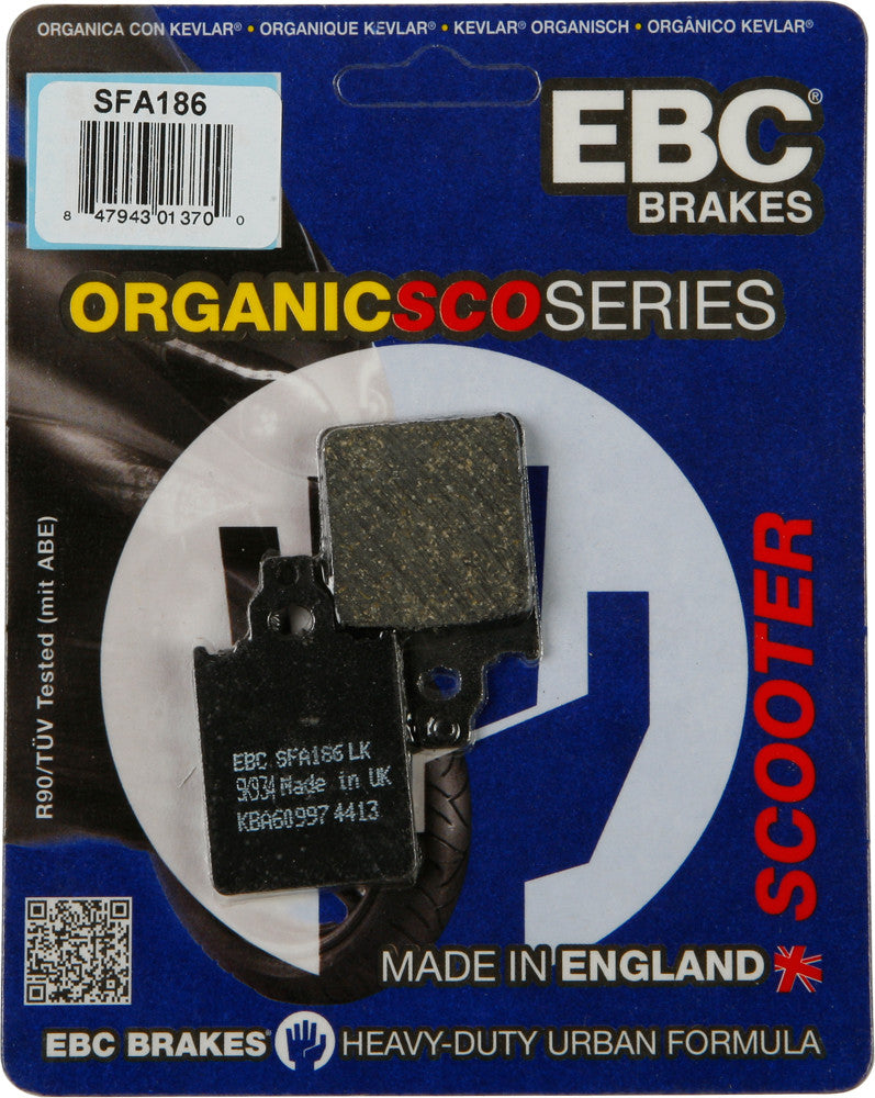 Ebc 153-186 SFA186 BRAKE PADS SFA186 ORGANIC