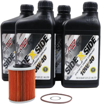 Klotz Oil Sidexside OIL Change Kit 10W40 W OIL Filter CAN - KU-104 Can-Am Maverick 2017-2023