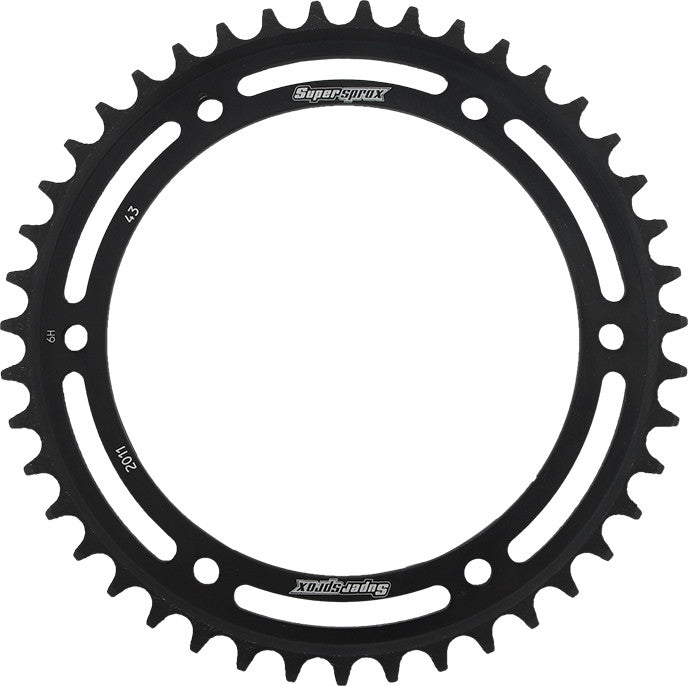 Supersprox Rear Sprocket Steel 43T-530 Black TRI - RFE-2011-43-BLK Triumph Motorcycles 1997-2012