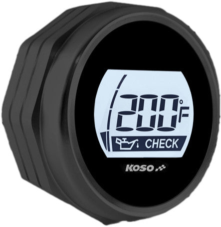 Koso North America 28-61007 BA053001 DIGITAL OIL DIPSTICK BLACK FITS 07-16 FLH/FLT