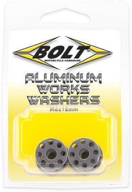 Bolt 020-00143 2009-AWW.18 ALUMINUM WORKS WASHERS 18MM 10/PK
