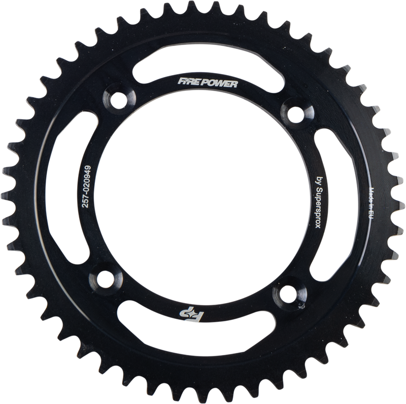 Fire Power 257-020949 FPS-209-49-BLK REAR SPROCKET STEEL 49T BLK