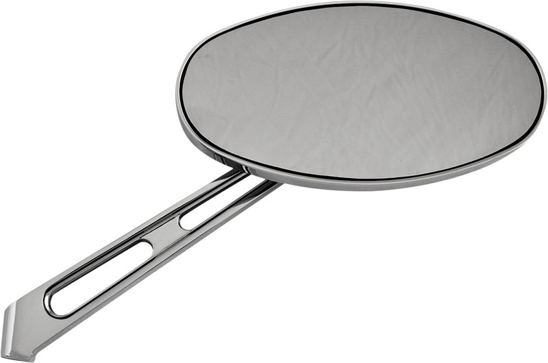 Harddrive Smooth Oval Mirror Chrome Right 6" - 60-0036SSR For Harley Motorcycles 1970-2018