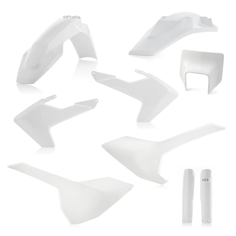 Acerbis Full Plastic Kit White - 2733430002 Husqvarna Dirt Bikes 2017-2019