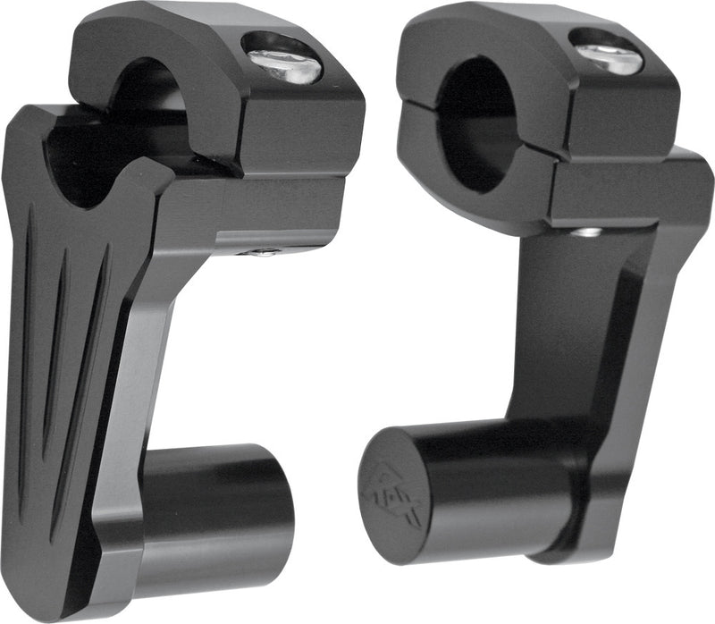 Rox 44-8460BK 4R-P2CC01 PIVOTING HANDLEBAR RISER BLACK 2" RISE