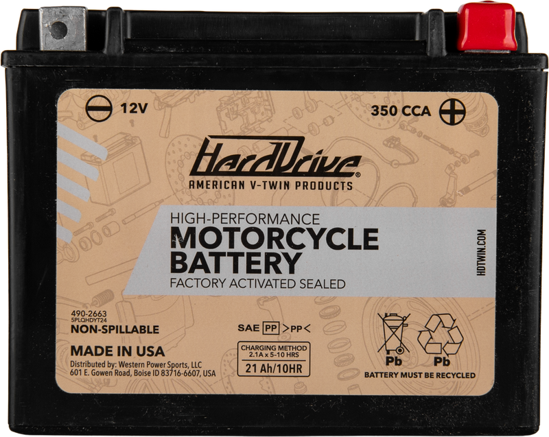 Harddrive 490-2663 HRDM7250H HIGH PERFORM BATTERY YTX24HL CCA 350