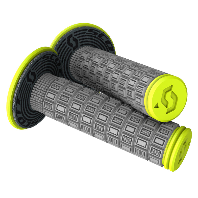 SCOTT 0630-3018 269305-5776 Mellow + Donut Grips Grips - Mellow - Gray/Yellow