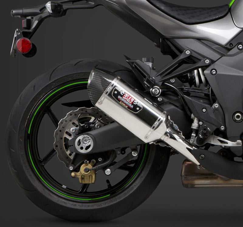 Yoshimura Exhaust Signature R-77 Slip-ON SS-CF-CF Dual - 14151E0520 Kawasaki 1000 2015-2016