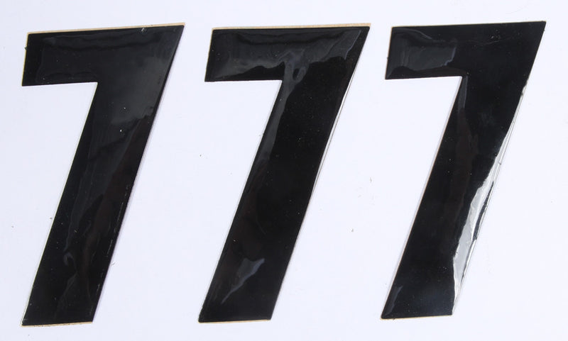 D'cor Visuals D-Cor Number 7 Black 4" 3/PK - 45-24-7
