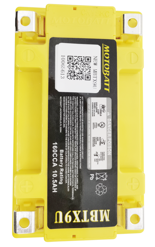 Motobatt 491-1006 MBTX9U BATTERY MBTX9U SEALED FACTORY ACTIVATED