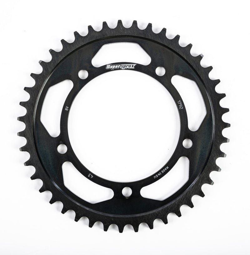 Supersprox Rear Edge Sprocket Steel 43T-525 Black HAY Suzuki TRI - RFA-1792-43-BLK Triumph Motorcycles 2000-2015