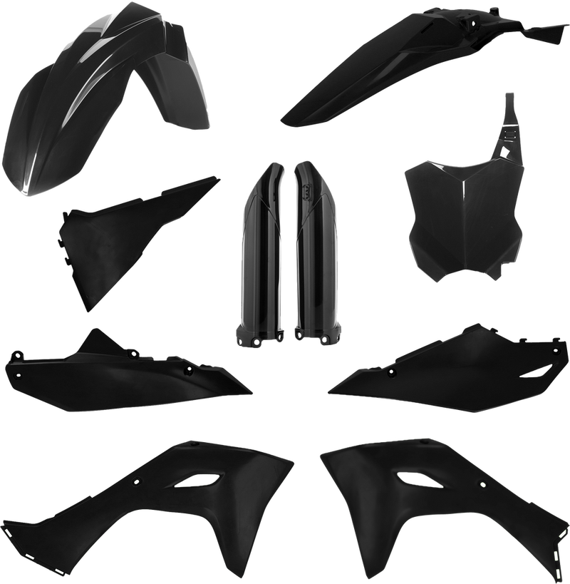 Acerbis Full Plastic Kit Kawasaki Black - 2983570001 Kawasaki KX 450 2024