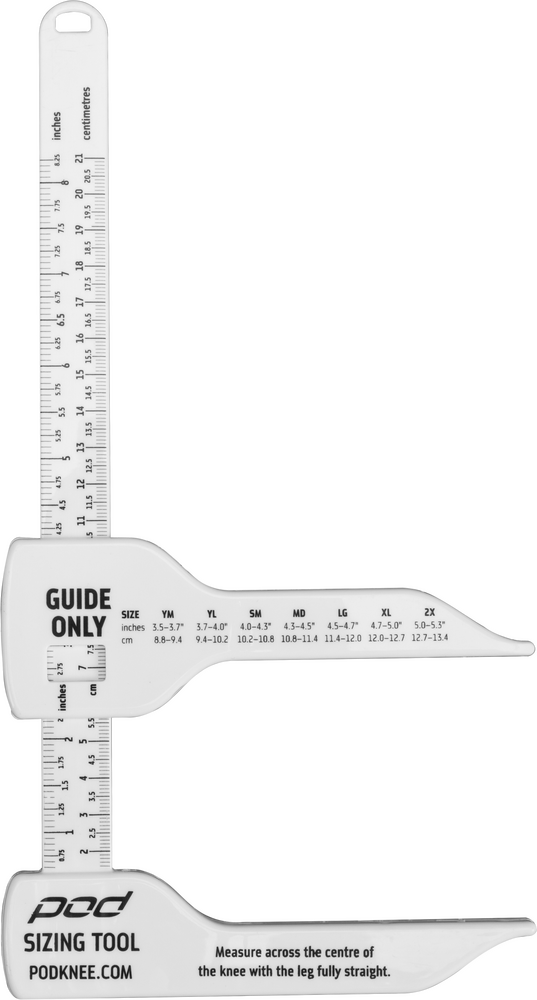 Pod 664-0592 PP140-008-NS KNEE BRACE SIZING TOOL (WHITE)