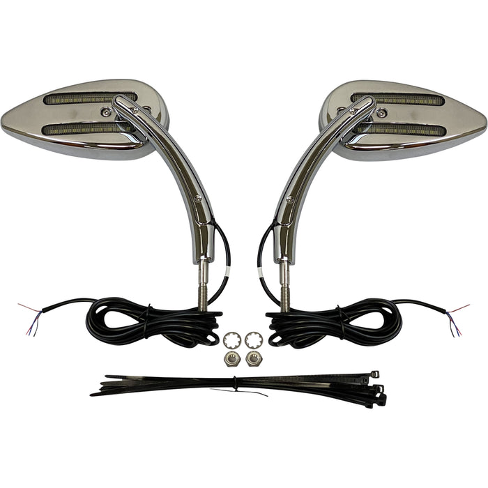 CUSTOM DYNAMICS 0640-1456 CD-MIRROR-C Mirror - Chrome - Amber/White