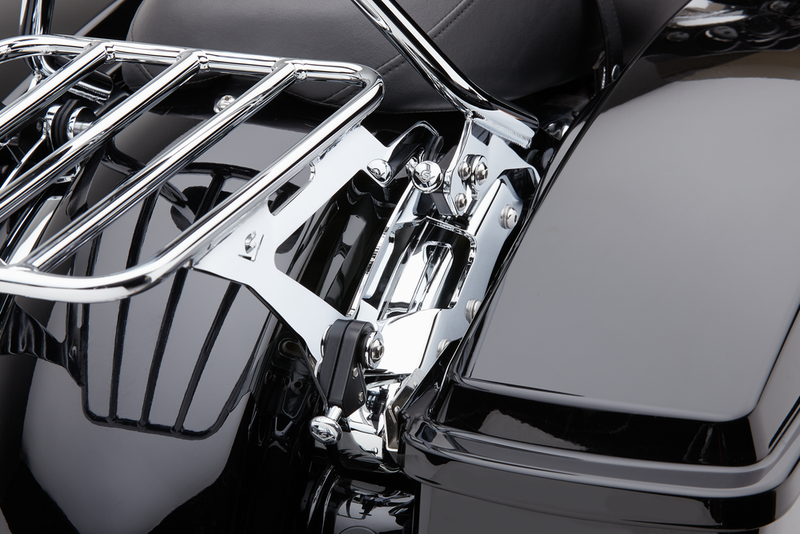 Cobra Backrest Mounting Kit Black FLH FLT - 602-2101B For Harley Touring 2014-2026