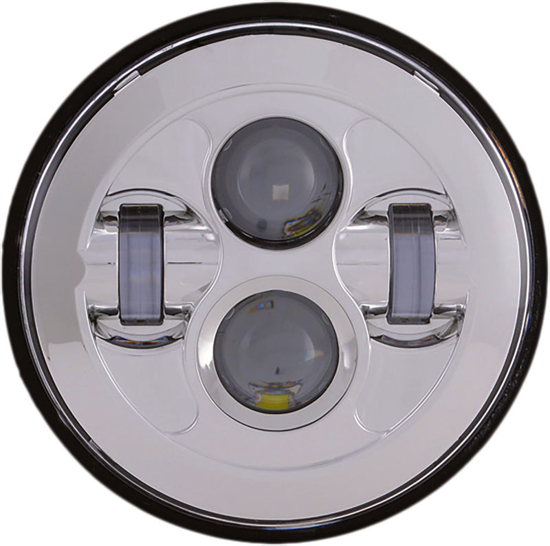 Pathfinder High Definition 7" LED Headlight Chrome - HD7MC For Harley Touring 2014-2019