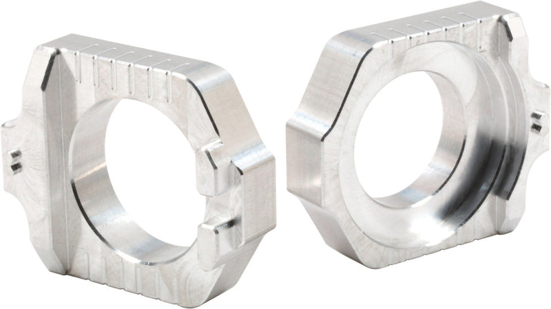 Works Axle Blocks Elite KTM HUS Silver - 17-315 KTM Dirt Bikes 2013-2022