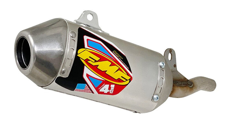 FMF Fact 4.1 Mini S O SS Alum Muffler - 041592 Honda CRF110F 2019-2024
