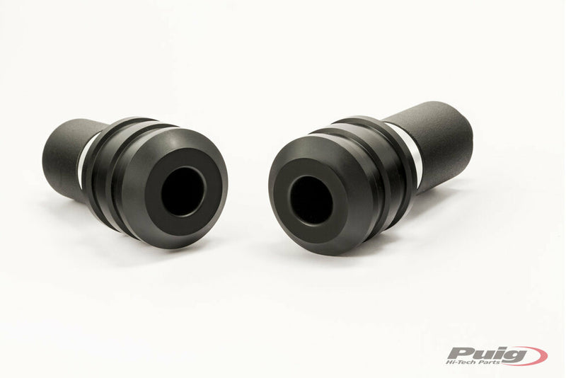 Puig Hi-Tech Parts Frame Sliders Vintage Black TRI - 3627N Triumph Scrambler 1200 2020-2023