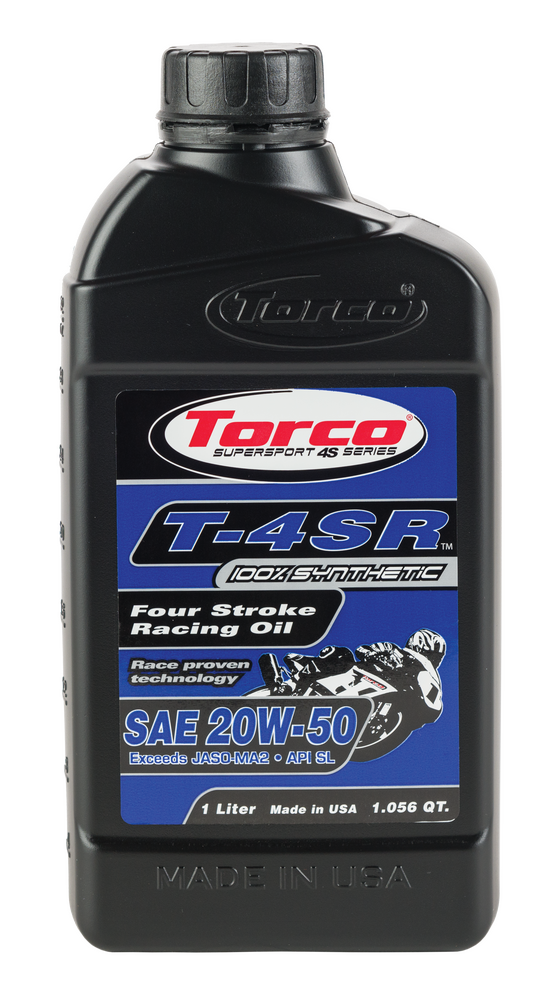 Torco 88-6071 T652055CE T-4SR RACING OIL 4T 20W50 1L