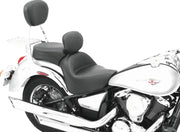 Mustang Motorcycle 79417 Mustang 06-21 Kawasaki Vulcan 900 Classic, Custom Touring 1PC Seat W/driver Backrest - Black - User 1