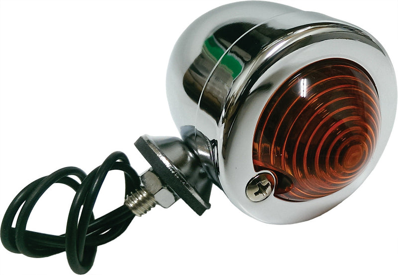 Harddrive 820-55500 201036 BULLET MARKER LIGHT CHROME RED LENS SINGLE FILAMENT