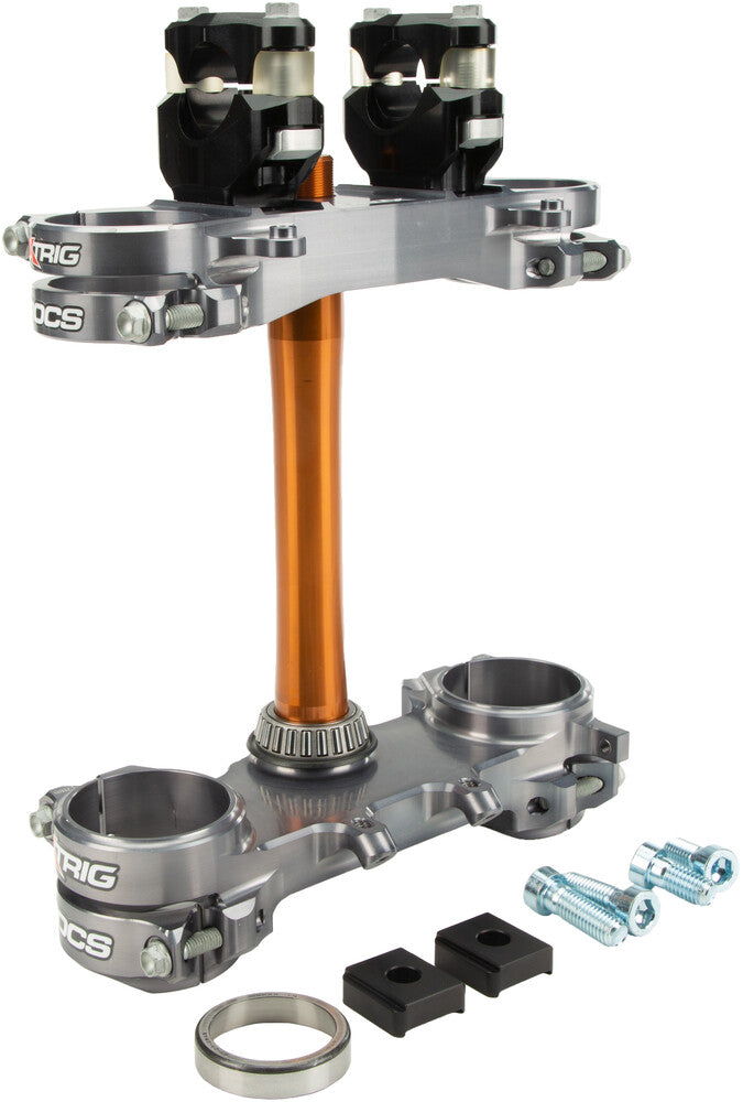 Xtrig Rocs Tech Clamp SET Grey Suzuki 21.5MM - 501330601301 Suzuki RMZ 450 / RMZ 250 2018-2026
