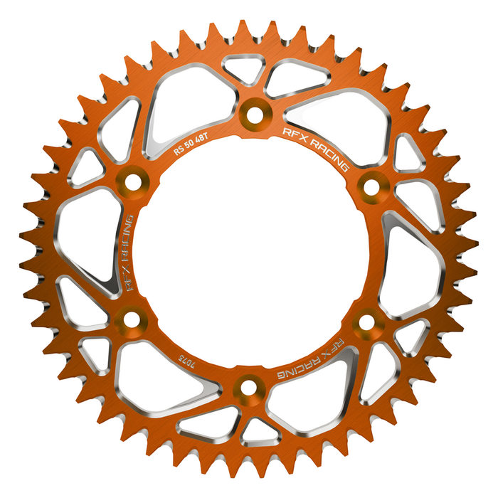 Rfx 739-3509946OR FXRS 50-46 99OR ALUMINUM REAR SPROCKET 46T ORANGE KTM/HUSQ/GAS
