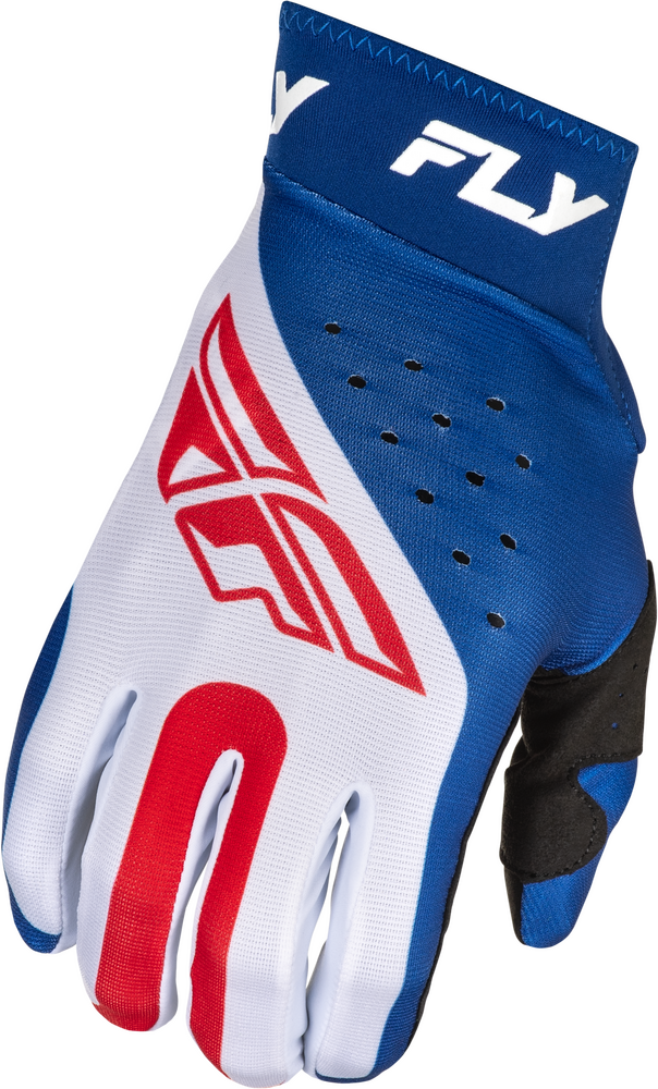 Fly Racing 378-046S 378-046S PRO LITE GLOVES RED/WHITE/BLUE SM